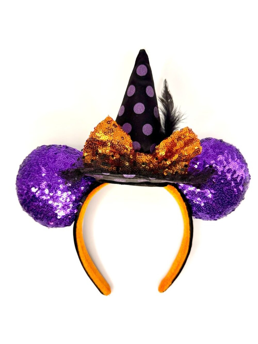 Disney Minnie Mouse Halloween Witch Ear Headband | Let's Get Wicked - Picture 3 of 5